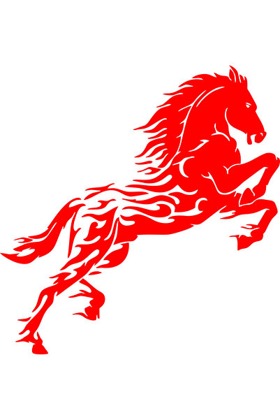 Birim Matbaa Whining Horse Auto Sticker(22X23 cm)