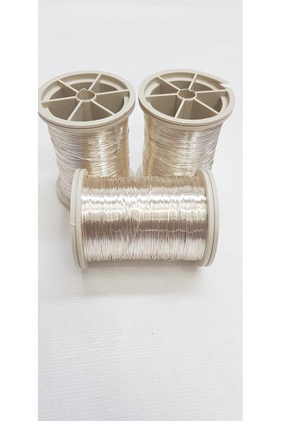 Hayalperest boncuk Philography Wire Silver Color 50 gr 0.40 Mm