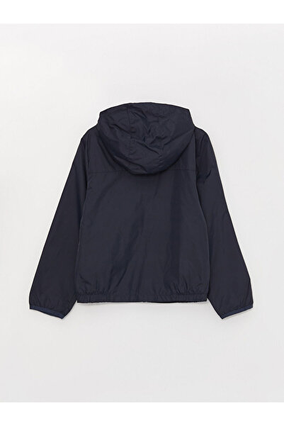 LC Waikiki Ανδρικό παλτό βροχής Navy Blue με κουκούλα