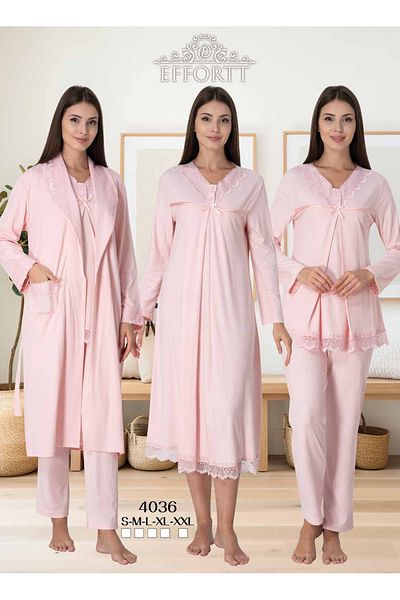 Maison Mila Effortt Cotton Pregnant Maternity Set of 4 with Hidden Nursing Features