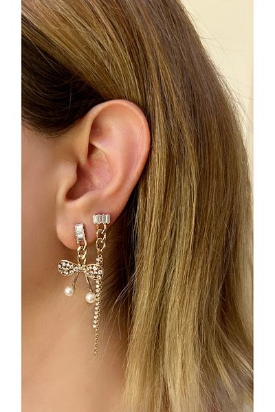Store Bijouterie Earrings with Butterfly Motive
