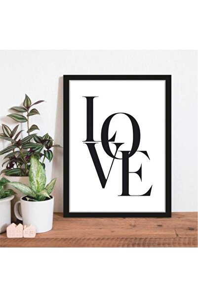 AR AJANS KANVAS TABLO Διακοσμητική αφίσα MDF με θέμα την αγάπη, 5 τεμάχια