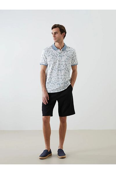 LC Waikiki Ανδρικό μπλουζάκι LCW Vision Polo με κοντό μανίκι Pique με σχέδιο