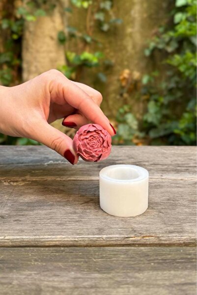 rufus concept Top Şakayık Tekli Silikon Mum Kalıbı