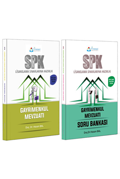 Finansed Yayınları SPK Sermaye Piyasası Mevzuatı Gayrimenkul Mevzuatı Konu ve Soru Bankası Seti