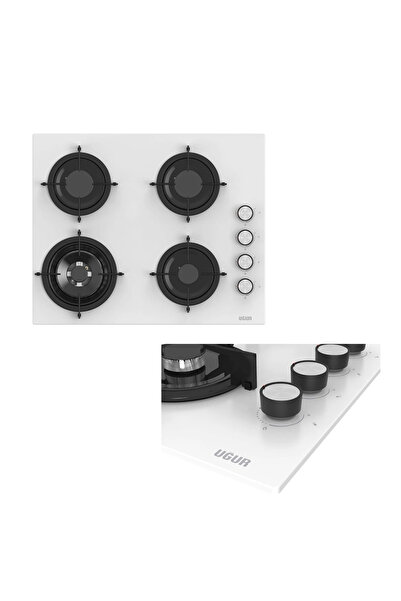 Uğur Fırsat Fry Art Cam Beyaz Ankastre Set Uad 6012g Ba3d - Uao 6041w3 Bcy Rsr1 - Uaf 6011db Bcpst