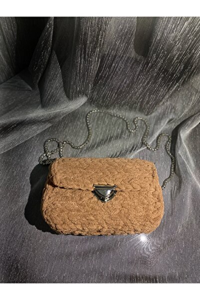 CNSASF El Çantası Puffy/el Örgüsü Kanvas Çanta