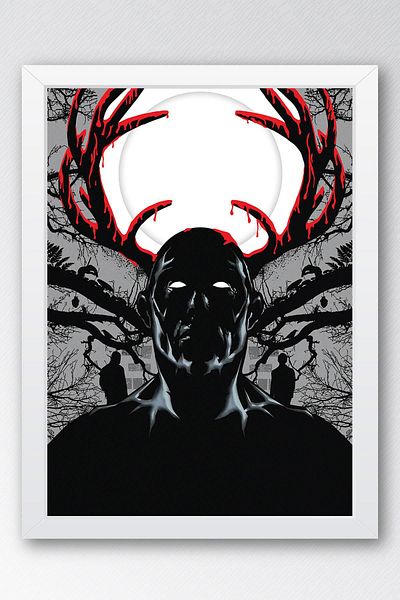 Saturn Pictură înrămată Hannibal - Poster de afiș de serie
