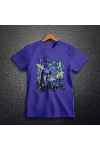 Ozzy Μπλουζάκι Unisex Starry Night Pattern 5 Digital Printed