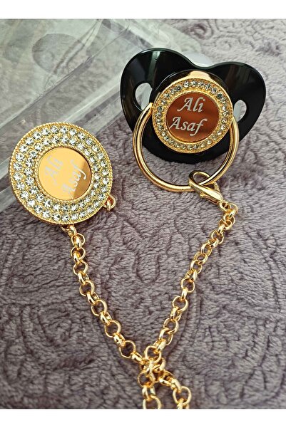 Serap Yılmaz Sahi Isimli Silikon Damaklı Bebek Emzik Ve Zincir Seti (0-6 Ay) ...