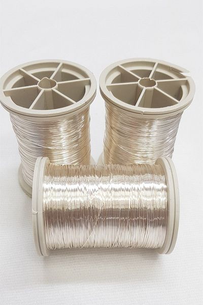 Hayalperest boncuk Philography Wire Silver Color 100 gr 0.40 Mm