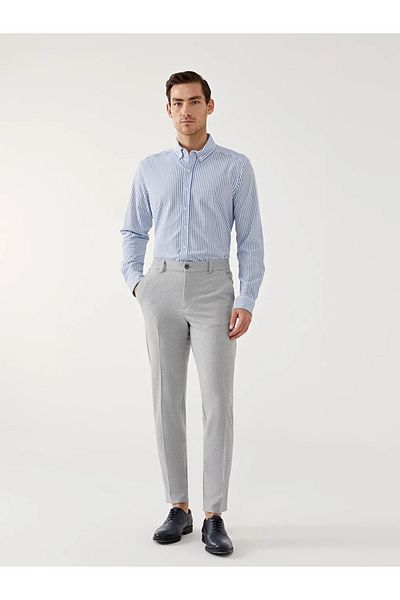 LC Waikiki Cămașă LCW Vision Slim Fit cu mânecă lungă în dungi pentru bărbați