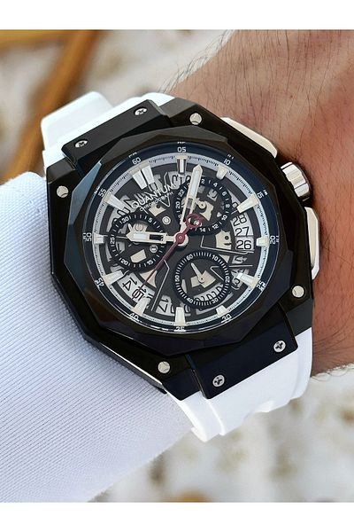 Quantum Function Silicone Cord Men's Wrist Watch 1097.653