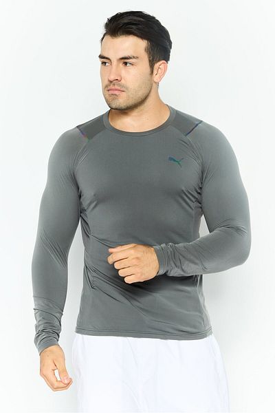 Puma Men Sportswear Fit Long Sleeves Training T-shirt, Grey