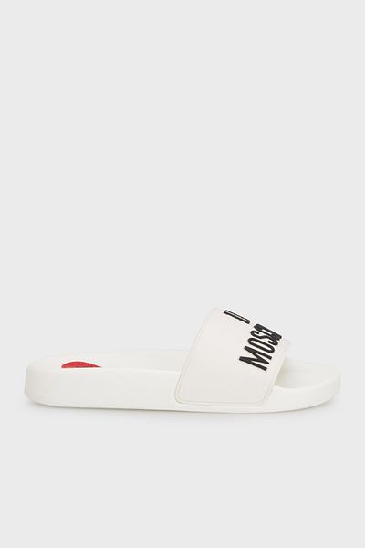 Love Moschino Papuci simpli cu logo: SLIPPERS JA28052G1MI14100