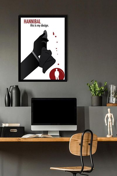Saturn Tablou înrămat Hannibal - Acesta este designul meu Tablou poster cu banner de serie