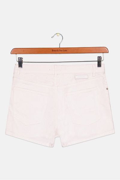 Diesel Kids Girl Solid Denim Shorts, White
