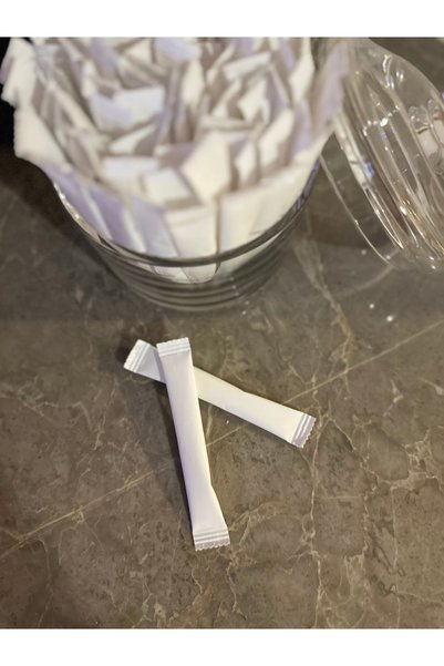 Islakmendilcim Alazpack Stick Şeker Beyaz Baskısız 3gr 50 Adet