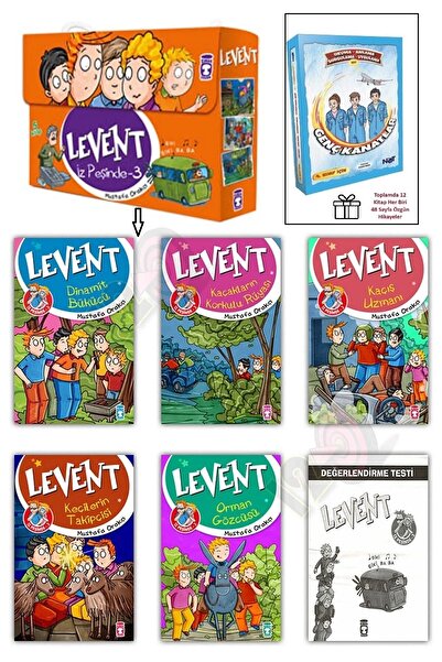 Timaş Çocuk Levent İz Peşinde Hikaye Seti 3 (8 yaş ve üzeri) ve 4. Sınıf Genç...
