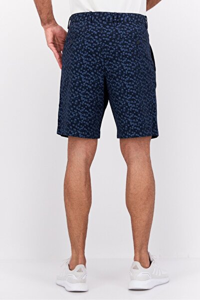 Perry Ellis Men Allover Print Basic Shorts, Navy