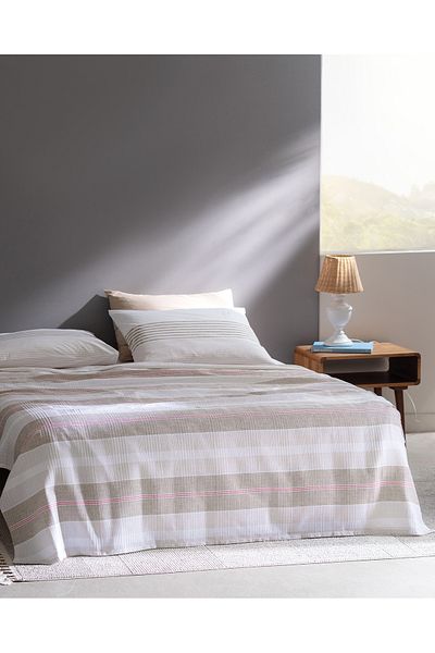 Madame Coco Henri Beige Cotton Ecocell Double Pique Set