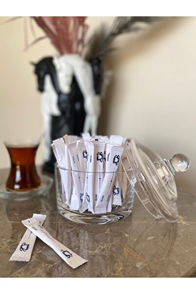 Islakmendilcim Alazpack Stick Şeker Beyaz Şeker Baskılı Çubuk Şeker Toz Şeker 3gr 100 Adet