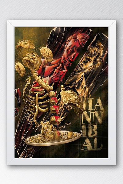 Saturn Pictură înrămată Hannibal - Poster de afiș de serie