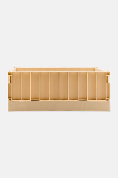 Muy Mucho Small Foldable Storage Box 22 H X 15 L X 2 W Cm, Beige