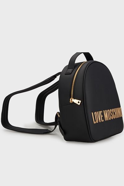 Love Moschino Adjustable Double Strap Logo Backpack - Back Jc4197Pp1Mkd0000