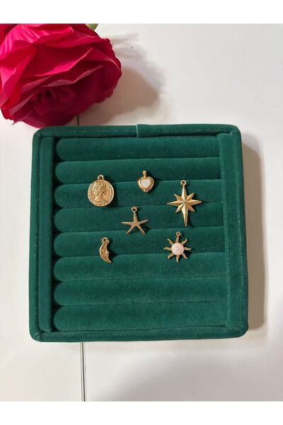 MİOSA Altın Kaplama 6'lı Kolye Ucu Seti