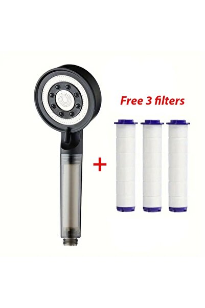 NOY FİLTRELİ  FONKSİYONLU DUŞ BAŞLIĞI + 3 ADET YEDEK DUŞ BAŞLIĞI FİLTRESİ