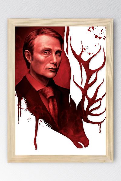 Saturn Hannibal Framed Painting - Tv Series Poster Poster Painting