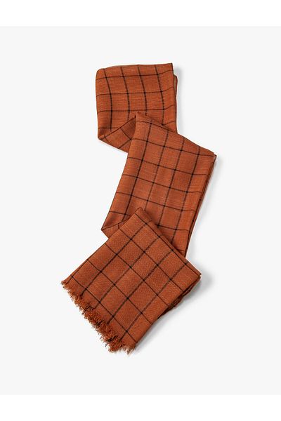 Koton Linen Scarf Checked