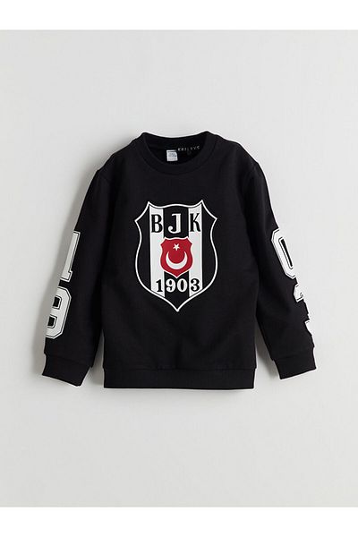 LC Waikiki Lcw Crew Neck Printed Boys Sweatshirt and Sweatpants Bottom 2-Piece Set Fast Fashion