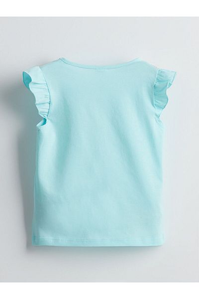 LC Waikiki Νέα σεζόν Crew Neck Printed Girls Tisort - S5HA18Z1