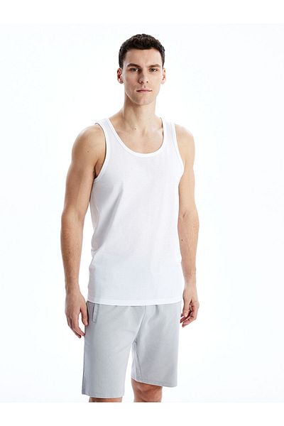 LC Waikiki New Season U Neck Combed Cotton Men's Undershirt 2-Piece - S5M157Z8