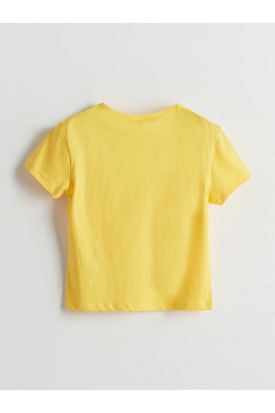 LC Waikiki New Season Crew Neck Basic Short Sleeve Girls T-Shirt - S5Hd08Z1