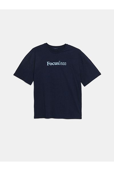 LC Waikiki LCW ECO Rundhalsausschnitt Kurzarm bedrucktes gekämmtes Herren-T-Shirt
