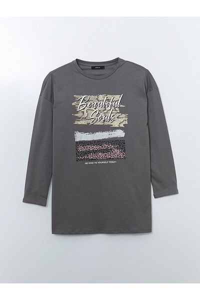 LC Waikiki Lcw Eco Crew Neck Printed Women's Tunic