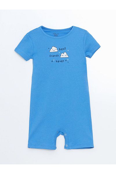 LC Waikiki New Season Crew Neck Cotton Baby Boy Jumpsuit - S5K644Z1
