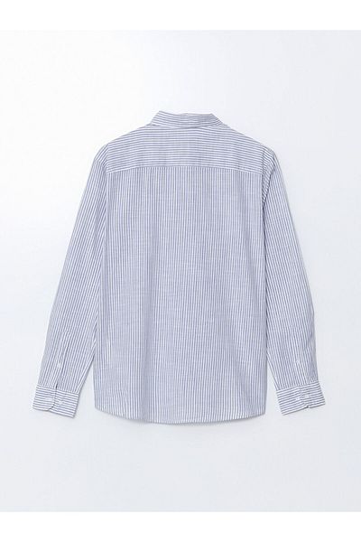 LC Waikiki Lcw Vision Slim Fit Long Sleeve Striped Poplin Men's Shirt