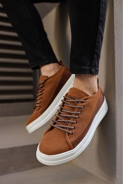 Knack Ανδρικά αθλητικά παπούτσια Tan Suede