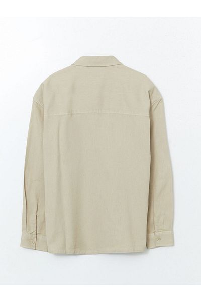LC Waikiki Xside Comfortable Fit Gabardine Men's Shirt with Pockets