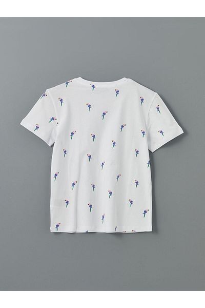 LC Waikiki Tricou de damă cu model cu decolteu rotund de sezon nou - S5GS06Z8
