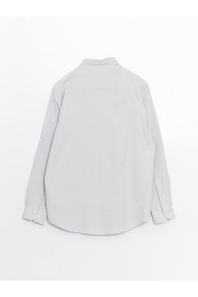 LC Waikiki Ανδρικό μακρυμάνικο πουκάμισο Dobby LCW Vision Slim Fit