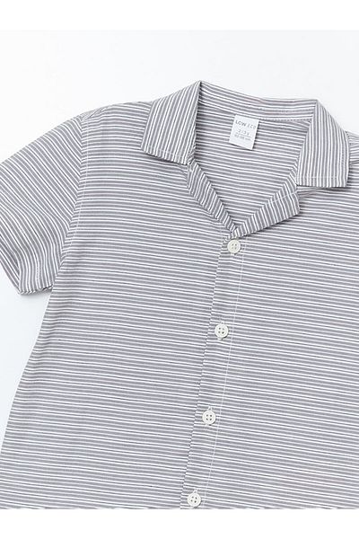 LC Waikiki New Season Short Sleeve Striped Boy's Shirt - S5Id85Z1