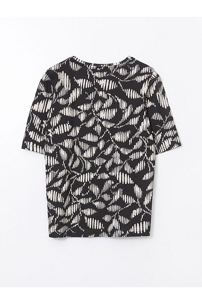 LC Waikiki Tricou pentru femei LCW ECO Crew Neck cu model