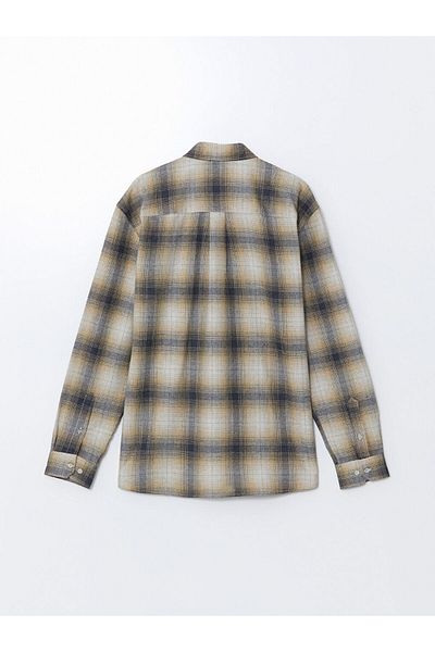 LC Waikiki Lcw Vision Yellow Regular Fit Long Sleeve Plaid Men's Lumberjack Shirt