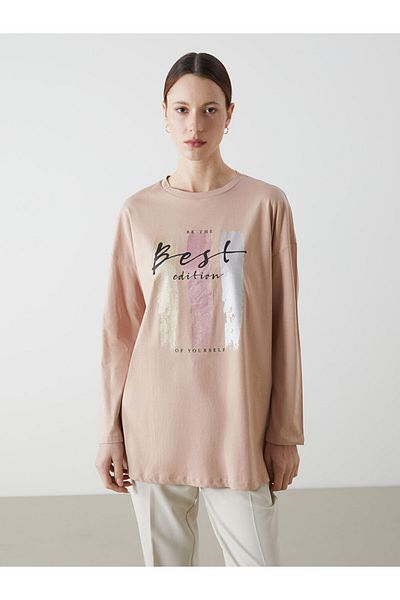 LC Waikiki New Season Crew Neck Printed Women's Tunic - S5Jg53Z8
