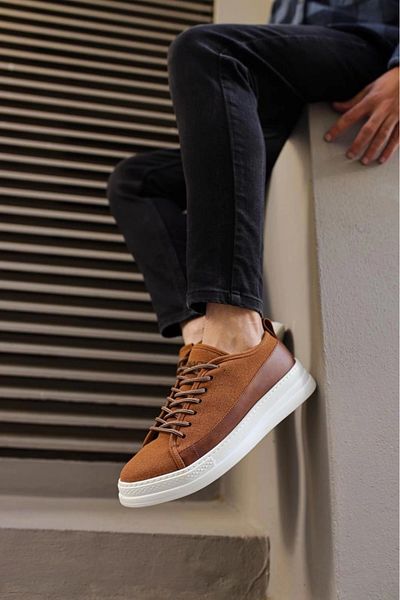 Knack Ανδρικά αθλητικά παπούτσια Tan Suede